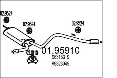 Глушник MTS 01.95910