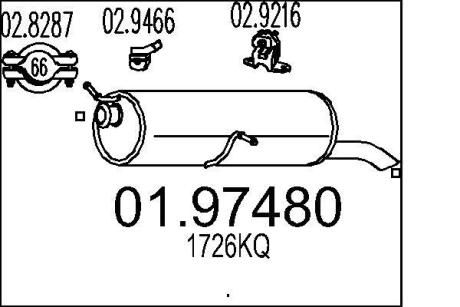 Глушник MTS 01.97480