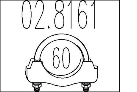 Хомут вихлопної системи MTS 02.8161