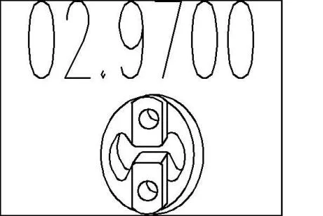 Гумовий елемент кріплення MTS 02.9700