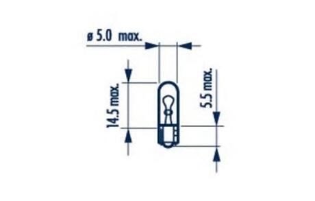 170403000 Лампа W1,2W 24V 1,2W W2X4,6d |WEDGEBASE LAMPS| (10шт) HD NARVA 17040