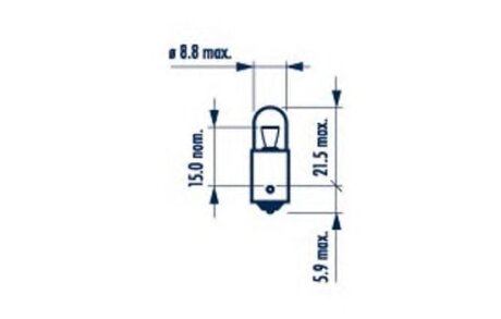 171313000 Лампа T4W 12V 4W BA9s |CONTROL LAMPS| (10шт) NARVA 17131