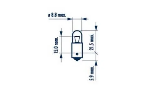 171433000 Лампа T4W HEAVY DUTY 24V 4W BA9s |CONTROL LAMPS| (10шт) HD NARVA 17143