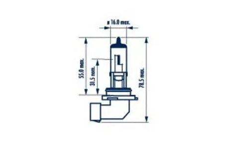 480064000 Лампа HB4 12/12,8V 50/55W P22d (блістер 1 шт.) HALOGEN NARVA 48006
