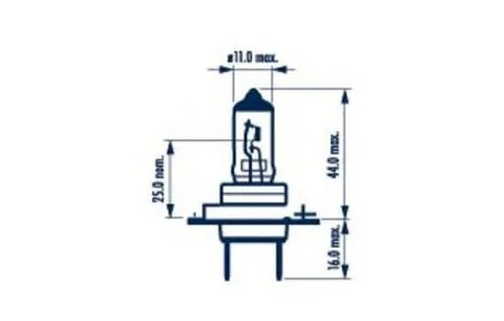 4000 Лампа H7 12V 55W PX26D (блістер 1 шт.) H7 12V NARVA 48328
