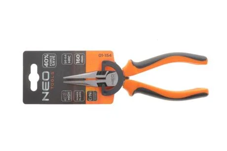 Плоскогубці подовжені прямі, 160 мм NEO TOOLS 01154