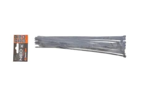 Стяжки кабельні EXTREME 4,8 × 300 мм, чорні, 20 шт. NEO TOOLS 01634
