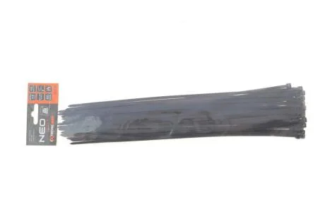 Стяжки кабельні EXTREME 4,8 × 370 мм, чорні, 50 шт. NEO TOOLS 01636
