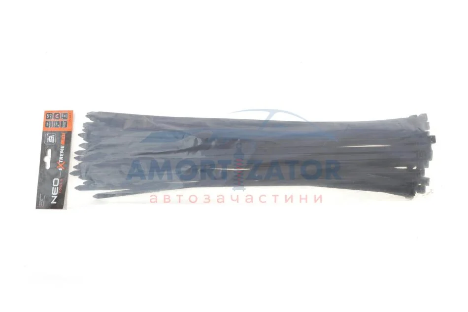 Стяжки кабельні EXTREME 9,0 × 550 мм, чорні, 50 шт. NEO TOOLS 01643 (фото 1)