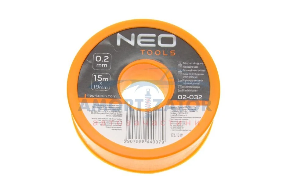 Стрічка-ущільнювач 15 м x 19 мм x 0.2 мм NEO TOOLS 02032 (фото 1)