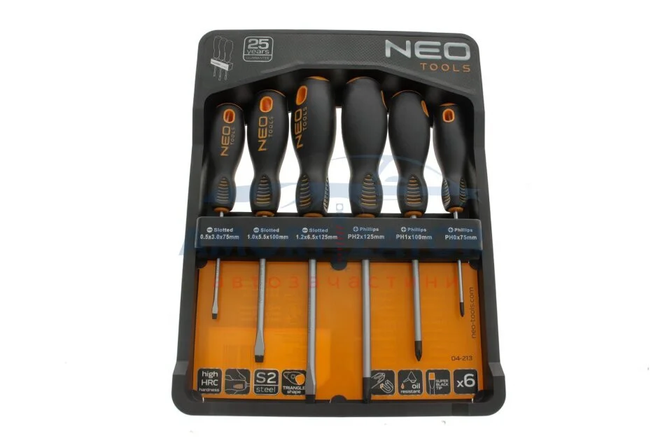 Набір викруток Neo Tools, 6 шт NEO TOOLS 04213 (фото 1)