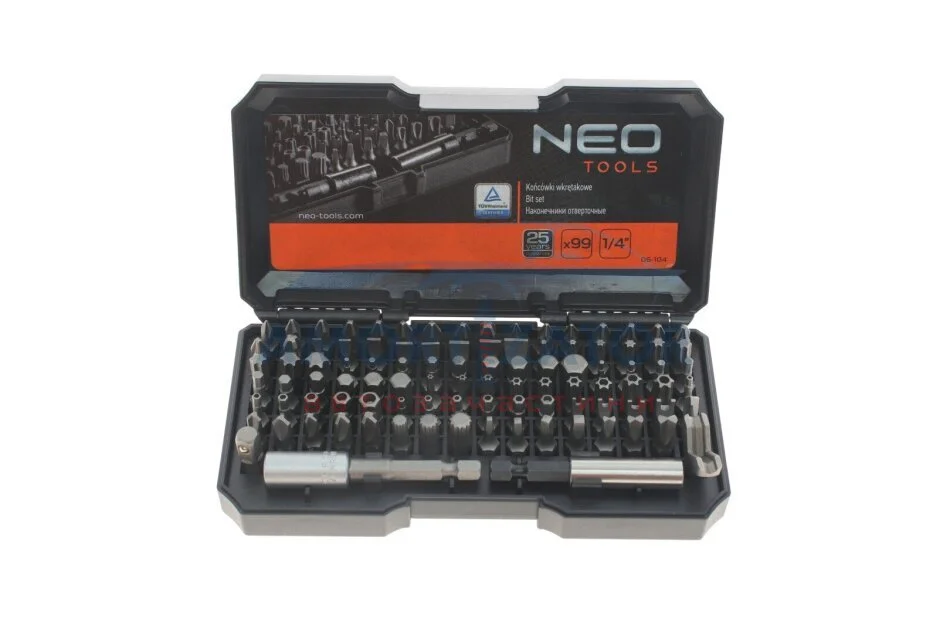 Насадки з тримачем, набір 99 шт.* 1 уп. NEO TOOLS 06104 (фото 1)