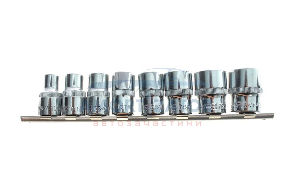Головка змінна Spline 1/2", набір 8 шт.*1 уп. NEO TOOLS 08651 (фото 1)
