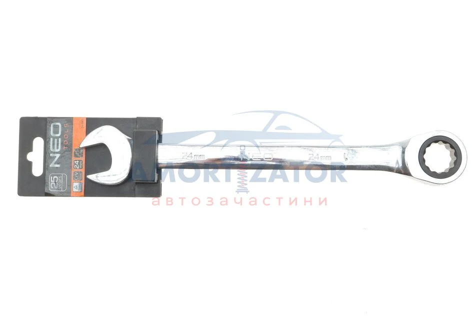Ключ комбінований з тріскачкою, 24 мм NEO TOOLS 09043 (фото 1)