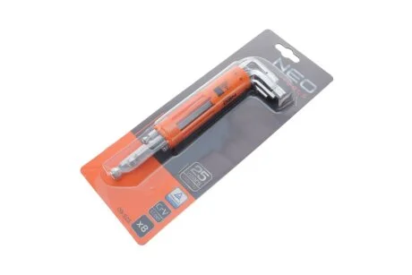 Ключі шестигранні, 2-10 мм, набір 8 шт.*1 уп. NEO TOOLS 09523