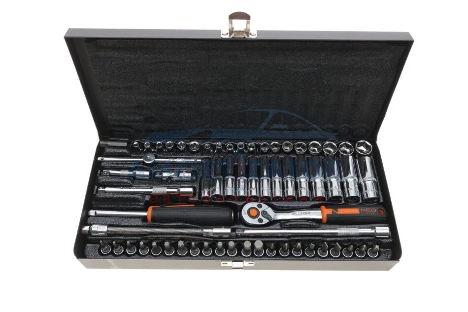 Головки змінні 1/2", 3/8" 28 шт. Головки змінні 1/4" 63 шт. NEO TOOLS 10008 (фото 1)
