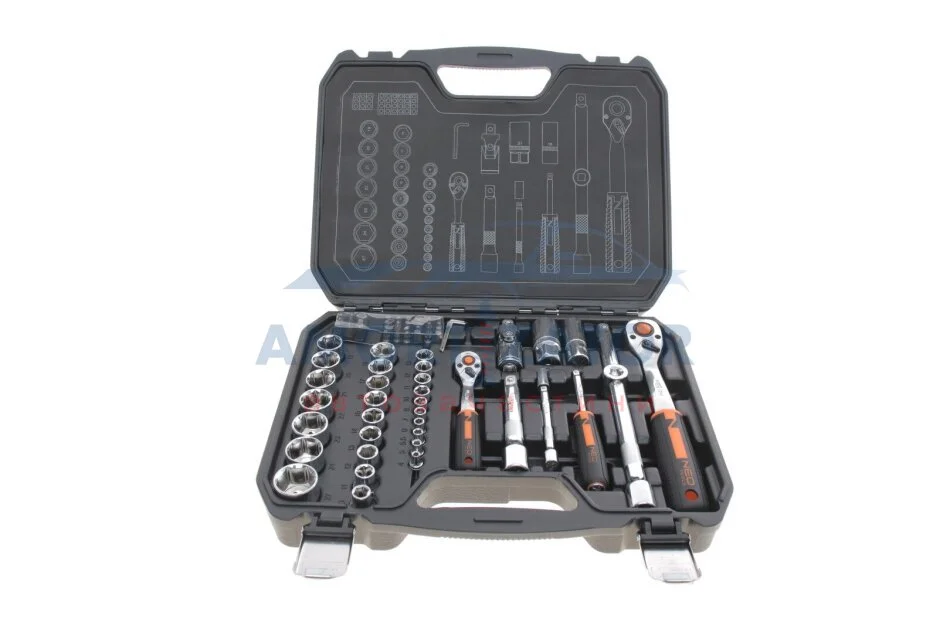 Головки змінні 73 шт., 1/2", 1/4", CrV NEO TOOLS 10054 (фото 1)