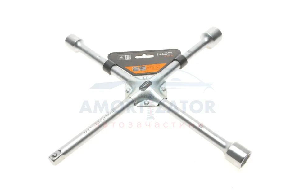 Ключ для монтажу кіл автомобільних 17 x 19 x 22 x 1/2" мм, DIN889 NEO TOOLS 11100 (фото 1)