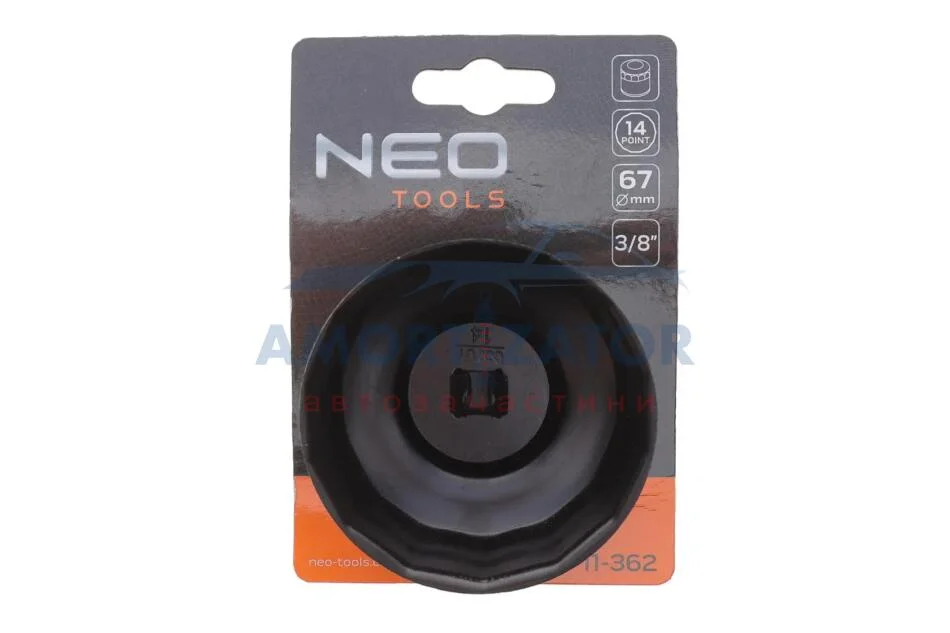 Головка змінна масляного фільтра 67 мм, 14 кут NEO TOOLS 11362 (фото 1)