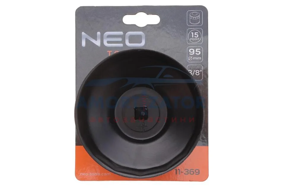 Головка змінна масляного фільтра 95 мм, 15 кут NEO TOOLS 11369 (фото 1)