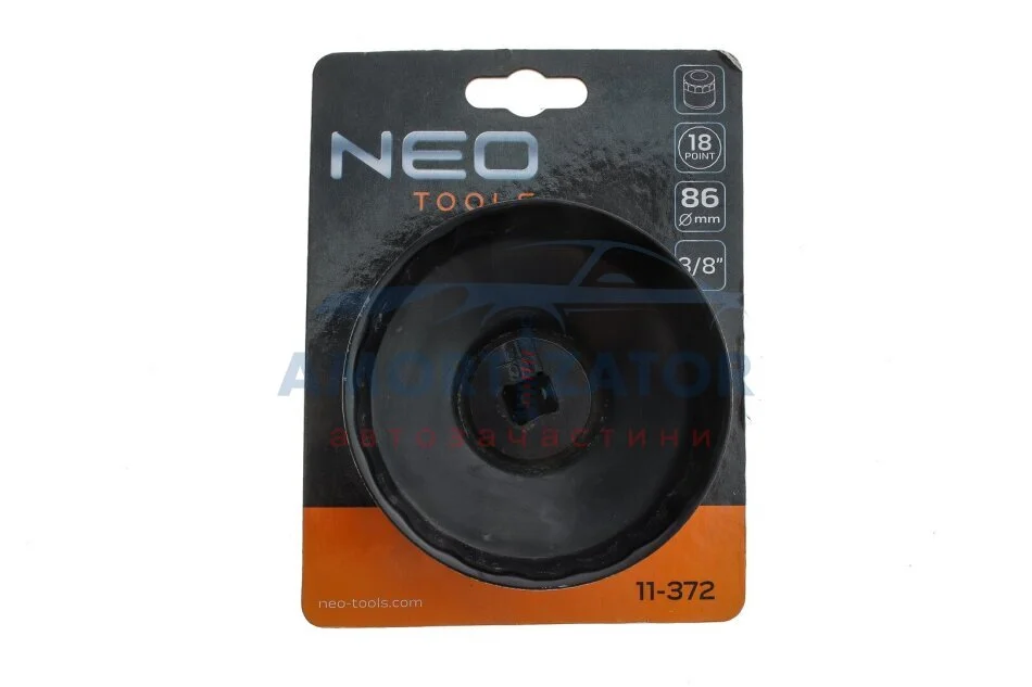 Головка змінна масляного фільтра 86 мм, 18 кут NEO TOOLS 11372 (фото 1)