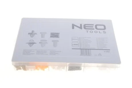 Набір кліпс кріплення обшивки, 300 шт., Renault NEO TOOLS 11951