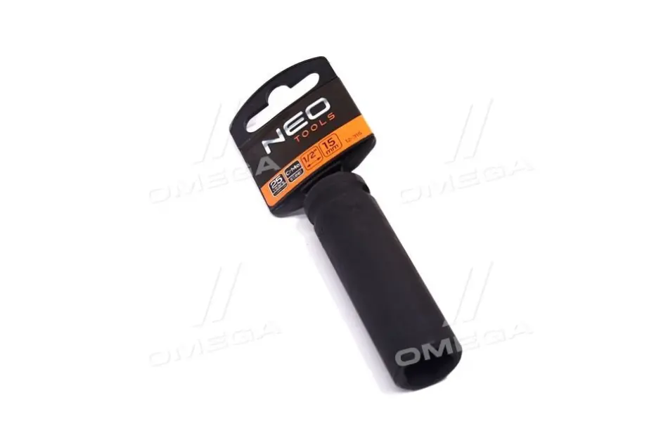 Головка ударна 1/2" довга, 15 мм, Cr-Mo NEO TOOLS 12315 (фото 1)