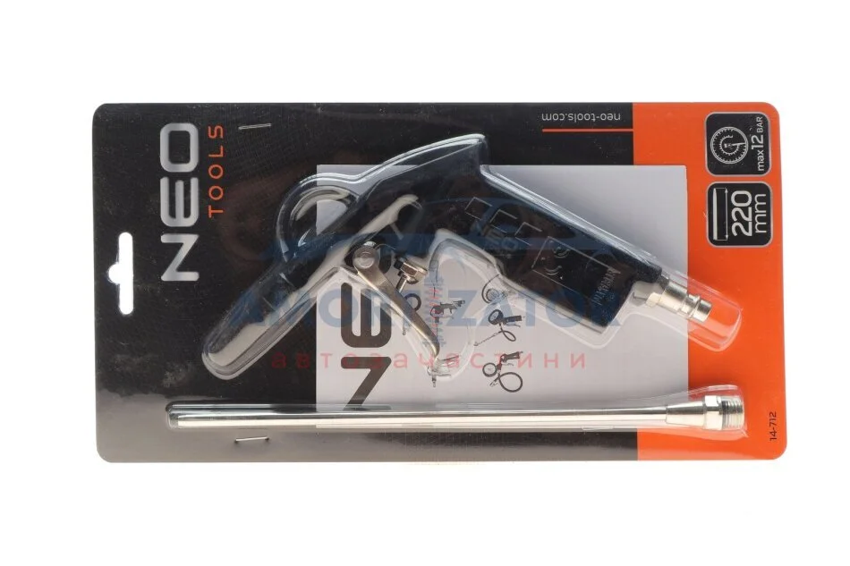 Пістолет продувний, подовжене сопло 300 мм NEO TOOLS 14712 (фото 1)