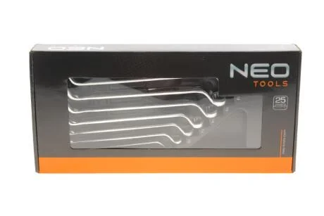 Ключи накидні вигнуті, 6 - 22 мм, 8 шт. NEO TOOLS 84233
