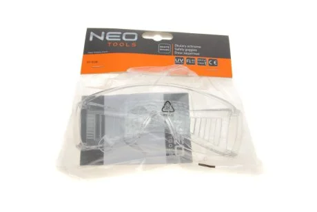 Захисні окуляри, білі лінзи, клас опору F NEO TOOLS 97508