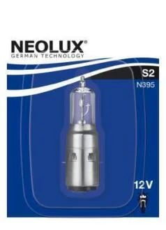Лампа (упаковка-блістер 1шт) S2 12В 35Вт BA20D для мотоциклів NEOLUX® N39501B