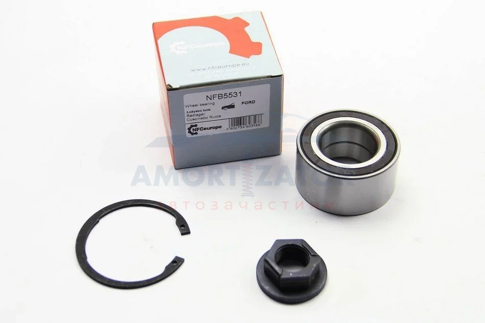 Підшипник маточини перед. Ford Fiesta/Fusion/Focus 98- (+ABS) NFC EUROPE NFB5531 (фото 1)