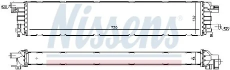 Радіатор охолодження NISSENS 60354