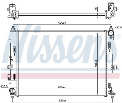 Радiатор NISSENS 606528