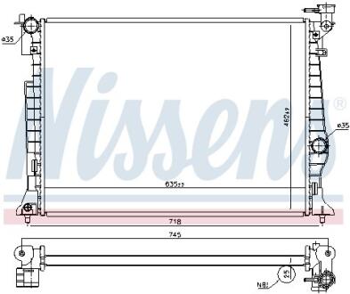 Радіатор охолодження NISSENS 606954