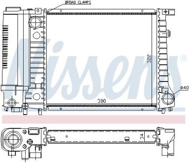 Радiатор NISSENS 60729A