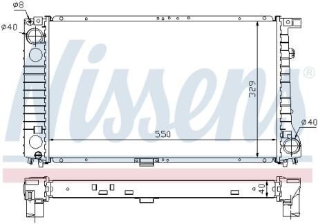 Радiатор NISSENS 60757A