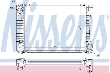 Радiатор NISSENS 60797A