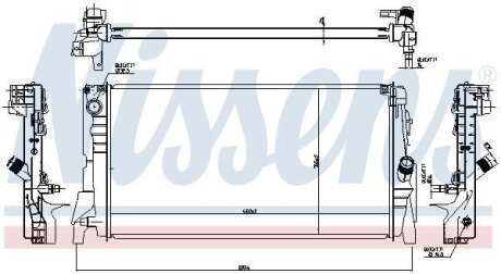 Радiатор NISSENS 60863