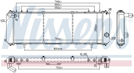 Радіатор NISSENS 61008