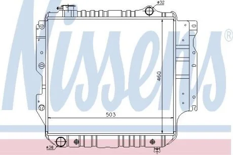 Радiатор NISSENS 61015