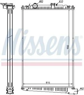 Радіатор NISSENS 614420