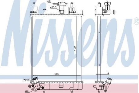Радiатор NISSENS 617554