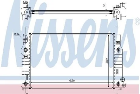 Радiатор NISSENS 62105