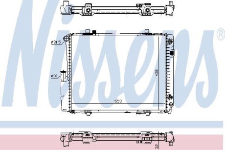 Радiатор NISSENS 62582A