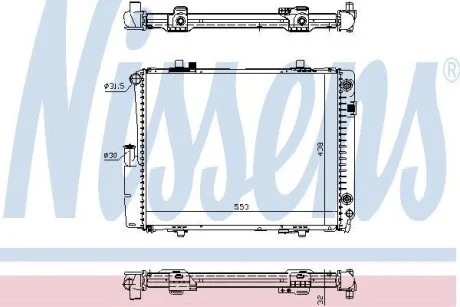 Радiатор NISSENS 62582A