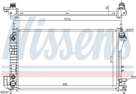 Радiатор NISSENS 630703