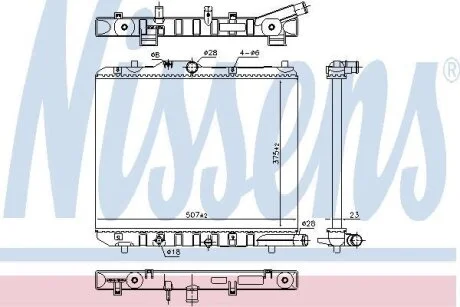 Радiатор NISSENS 630708
