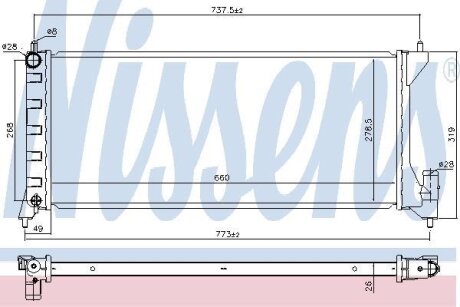 Радiатор NISSENS 630749