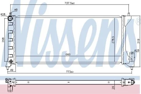 Радiатор NISSENS 630749